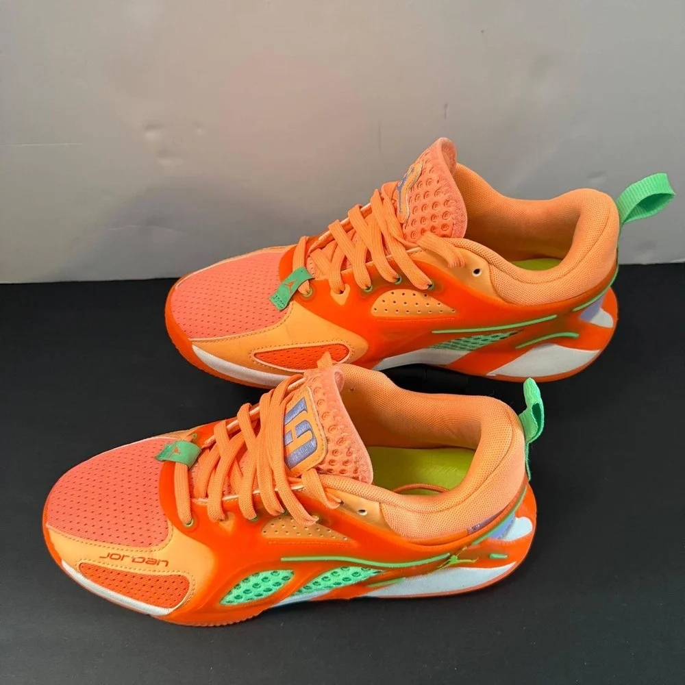 Jordan Luka 3 Motorsport Safety Orange Green Mens Basketball Shoes Size 6